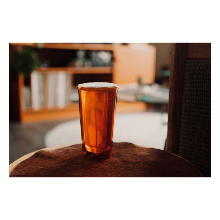 Cast Beer Glass | Amber- Product image n°1