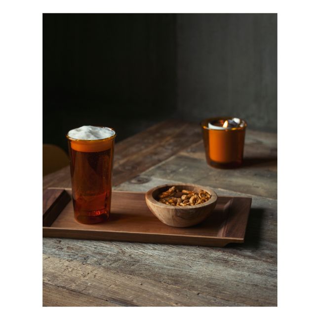Cast Beer Glass | Amber