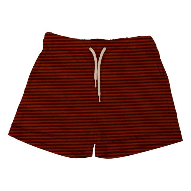 Eldo Organic Cotton Jersey Shorts Rust