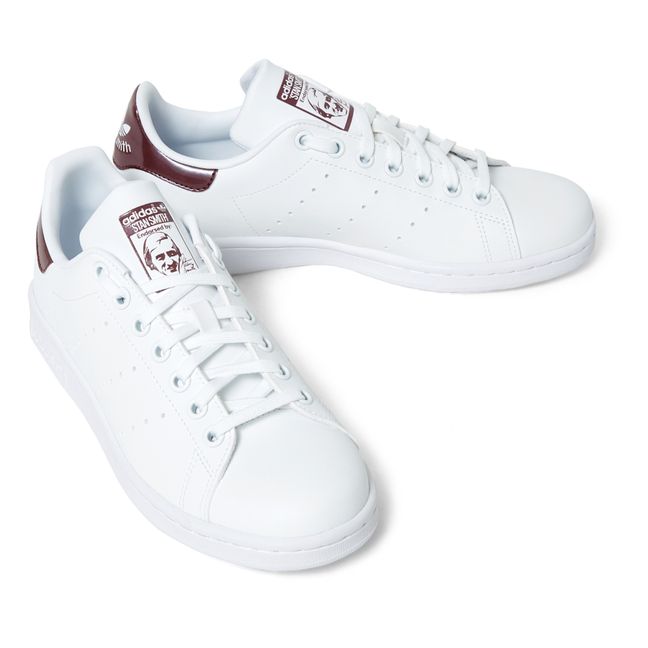 Stan Smith Leather Lace-Up Sneakers Ciruela