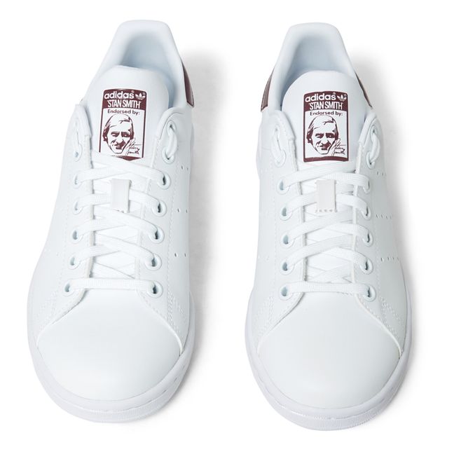 Stan Smith Leather Lace-Up Sneakers Prugna