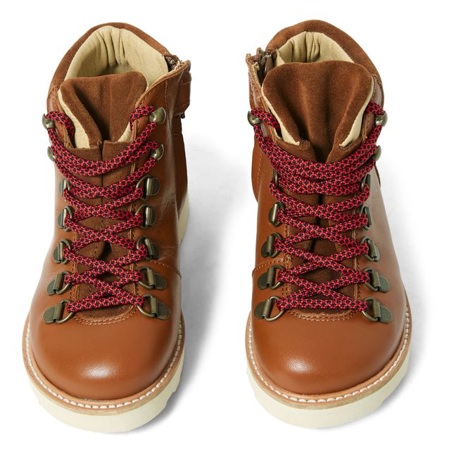 Eddie Lace-up Boots Camel