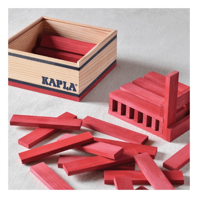 Building Block Set - 40 Pieces Red