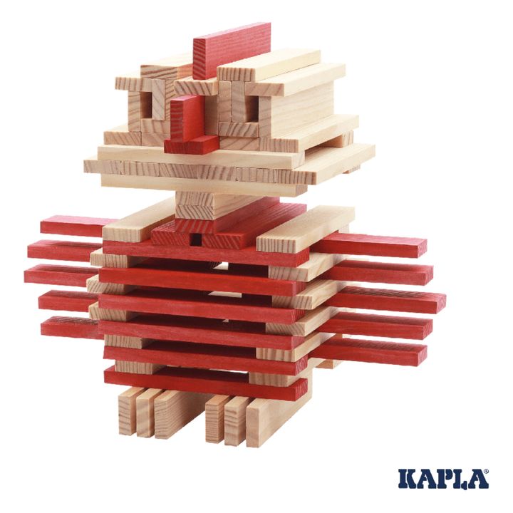 KAPLA Building Sculpting Wooden Block Set w/box 225 block pieces Vintage  Fun