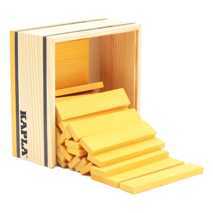 Caja cuadrada 40 planchas | Amarillo- Imagen del producto n°2