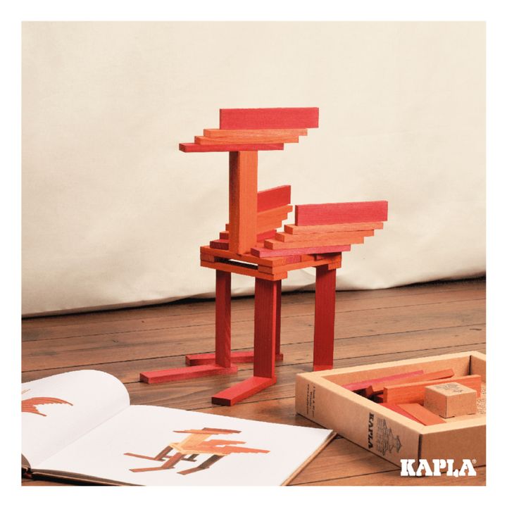 Colour Building Block Set - 40 Pieces | Red- Product image n°1