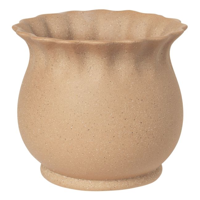 Alexa Ceramic Planter Pot Sandfarben