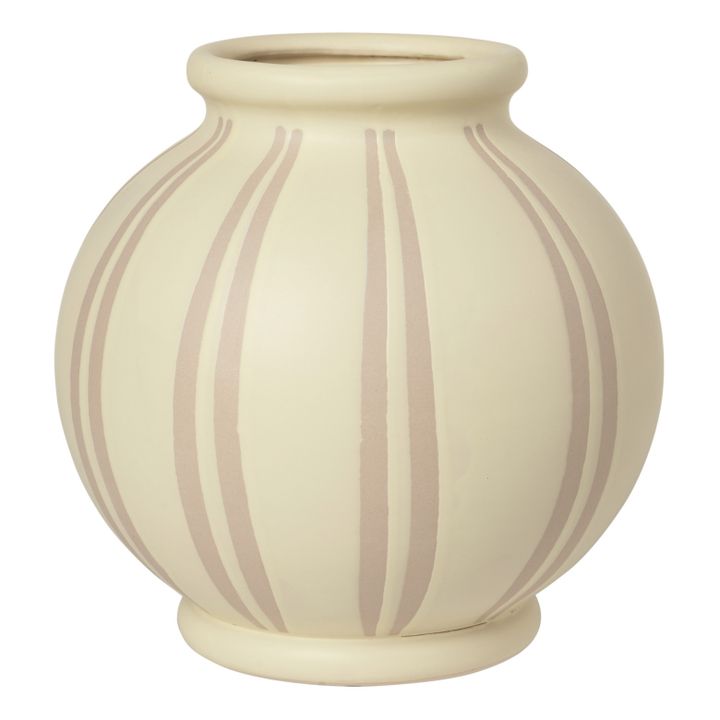 Wilma Ceramic Vase | Sand- Product image n°2