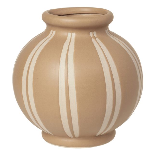 Vase Wilma en céramique | Brun