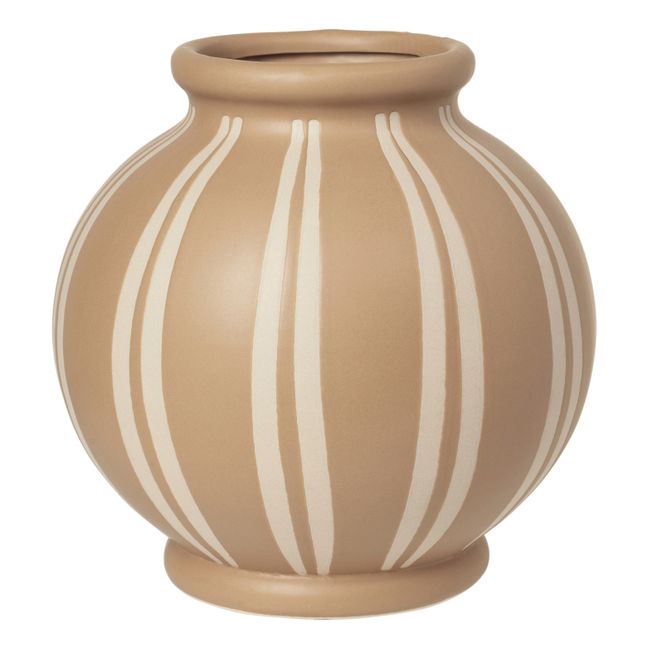 Jarrón de cerámica Wilma | Marrón