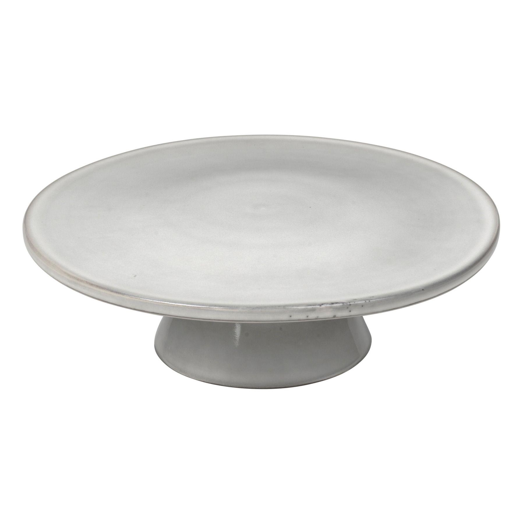 Nordic Sand Cake Plate | Light grey- Product image n°0