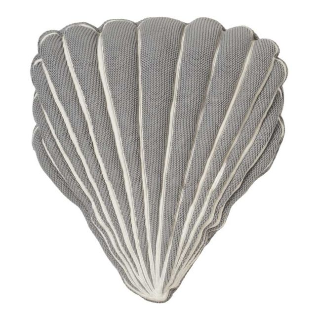 Coussin Seashell Gris