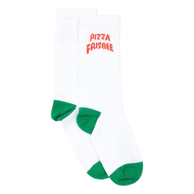 Confezione di 2 paia di calzini Summer Pizza Bianco
