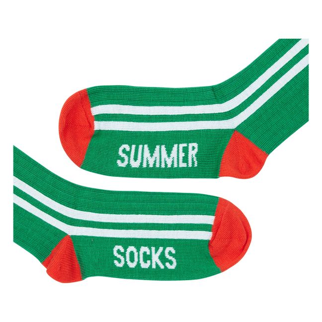 Pack 2 Chaussettes Summer Pizza Blanc