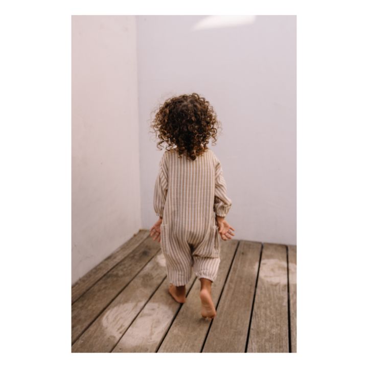 Big Papi Organic Cotton Muslin Jumpsuit | Terracotta