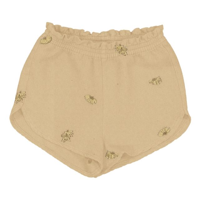 Georgette Organic Cotton Muslin Shorts Amarillo