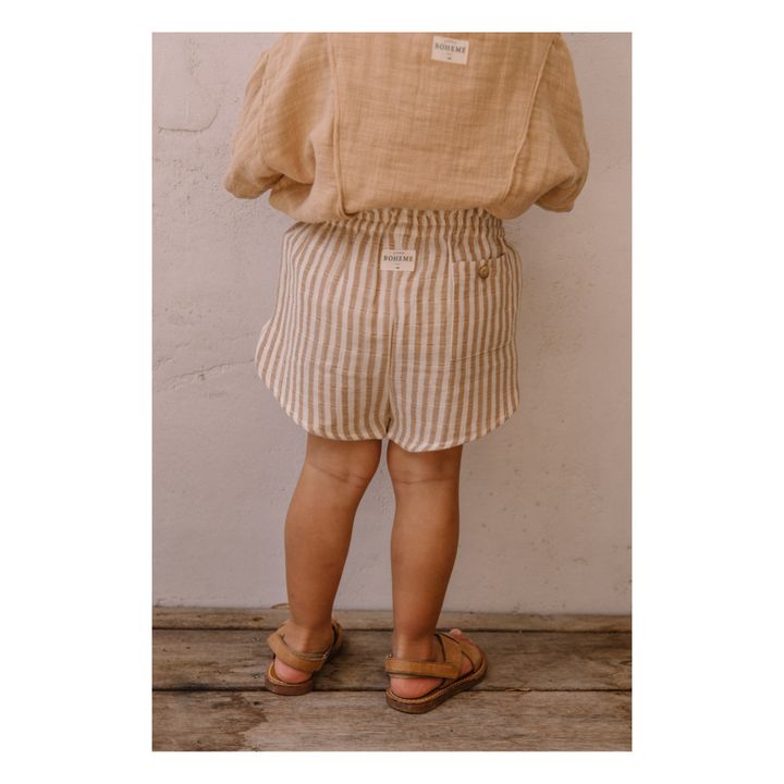 Georgette Organic Cotton Muslin Shorts | Terracotta- Product image n°1