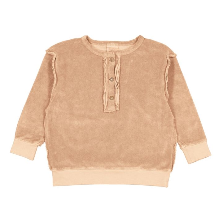 Big Jo Organic Cotton Terry Cloth Sweatshirt Pale pink- Product image n°0