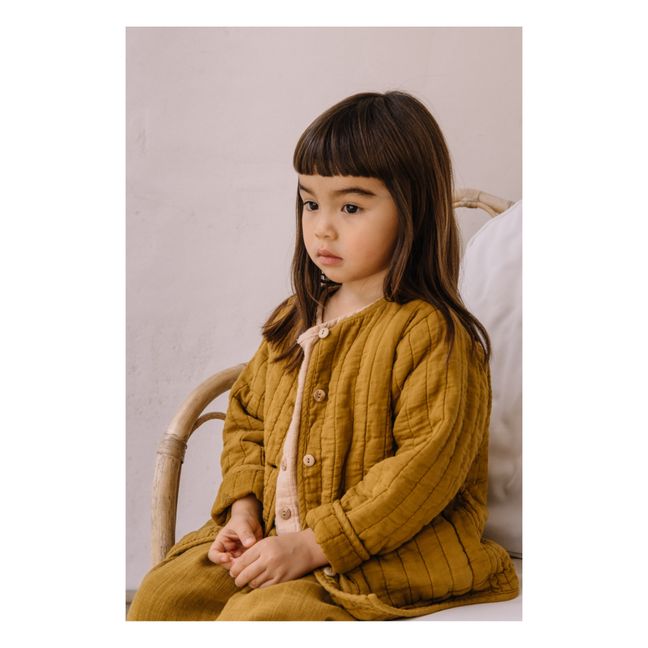 Mahé Organic Cotton Knitted Jacket Ocre