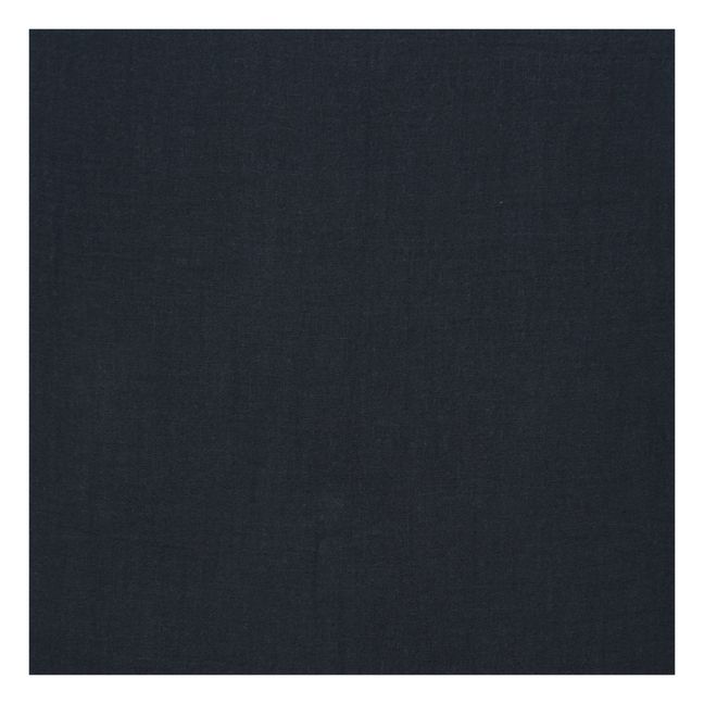 Spannbetttuch aus Baumwoll-Voile Dili | Schwarz
