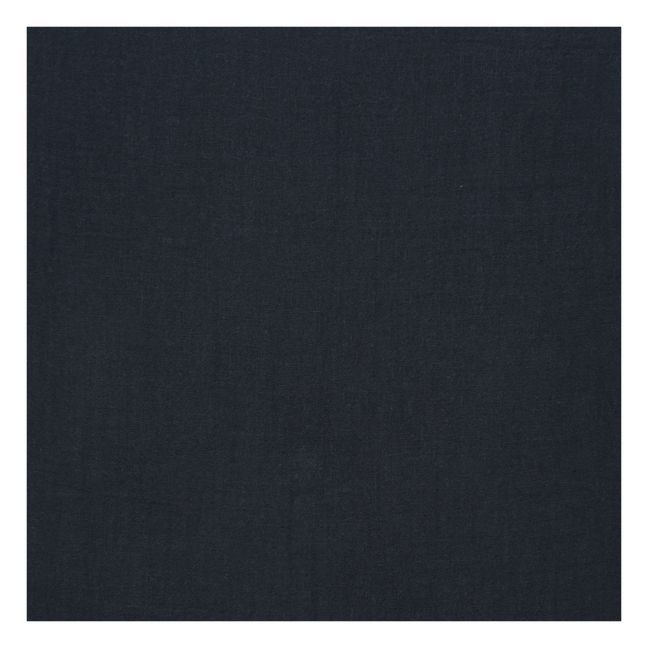 Housse de couette Dili en voile de coton | Noir