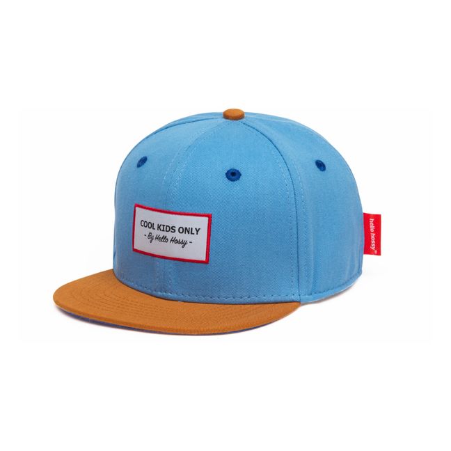 Casquette Visière Plate Unie | Bleu jean