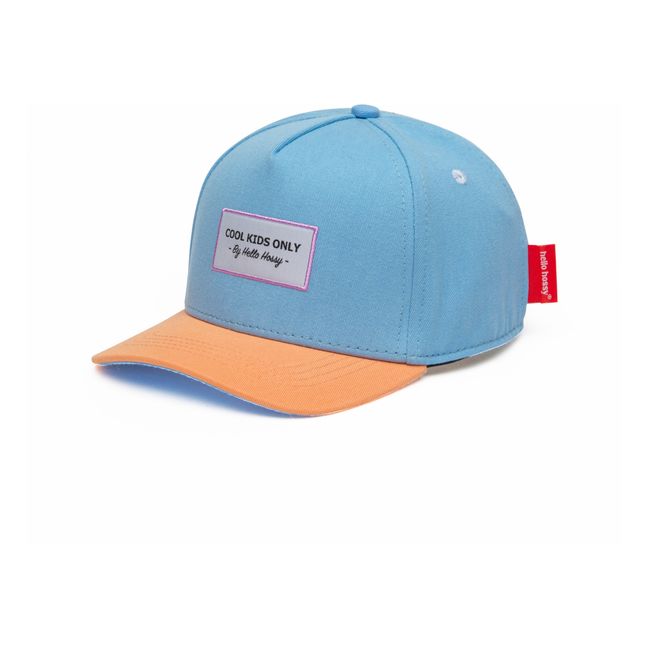 Plain Curved Visor Cap | Light blue