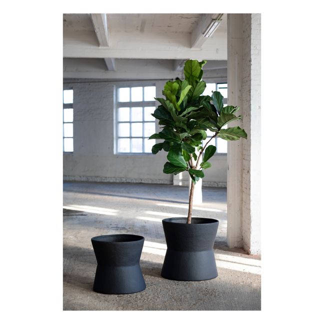 Jardinière Construct en papier maché | Noir