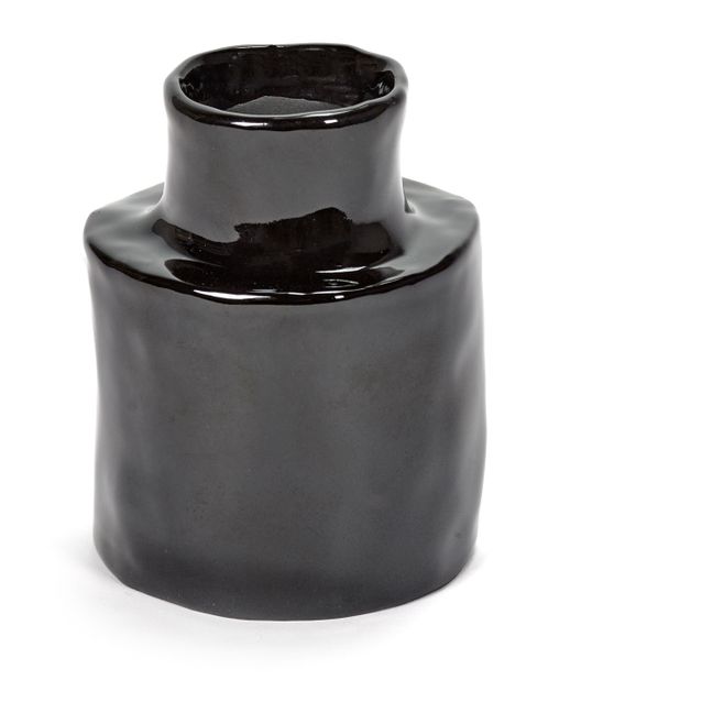 Keramikvase Héléna | Schwarz