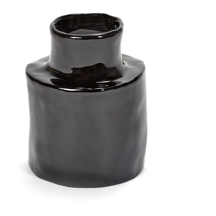 Jarrón de cerámica Héléna | Negro- Imagen del producto n°0