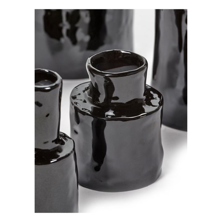 Jarrón de cerámica Héléna | Negro- Imagen del producto n°1