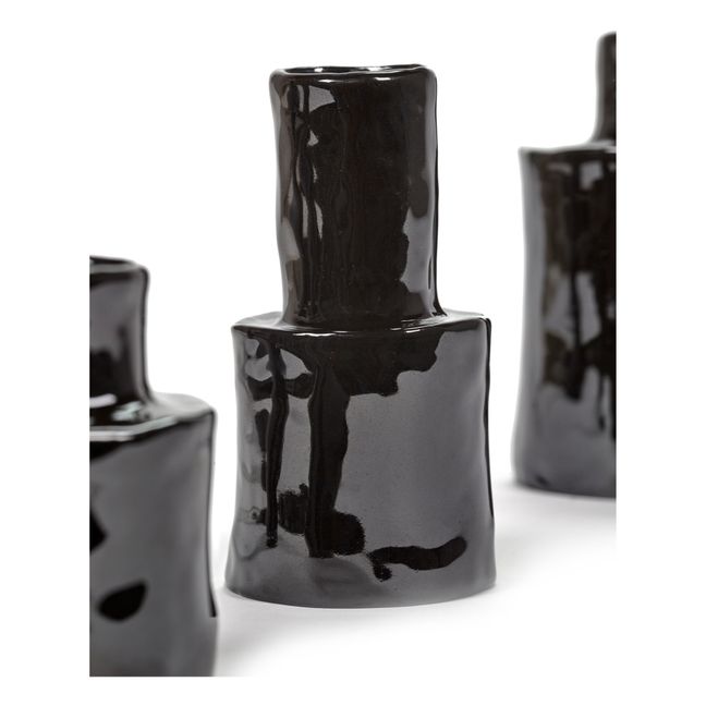 Héléna Ceramic Vase Negro