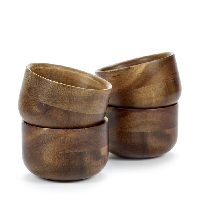 Taza Collage de madera - Set de 4 | Natural- Imagen del producto n°2