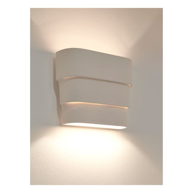 Jack Ceramic Wall Light | Ecru