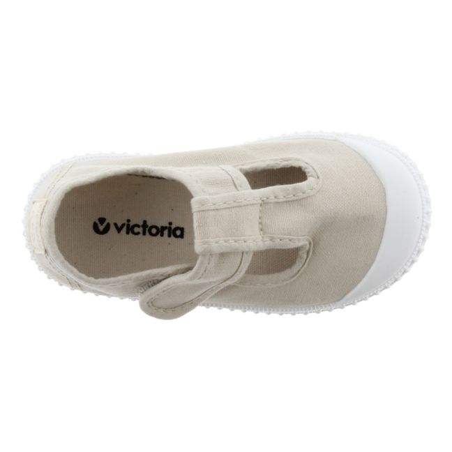 Sandalia Tira Lona Velcro Sneakers Sabbia