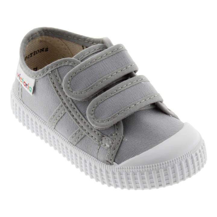 Tiras Lona Velcro Sneakers Grey- Product image n°1