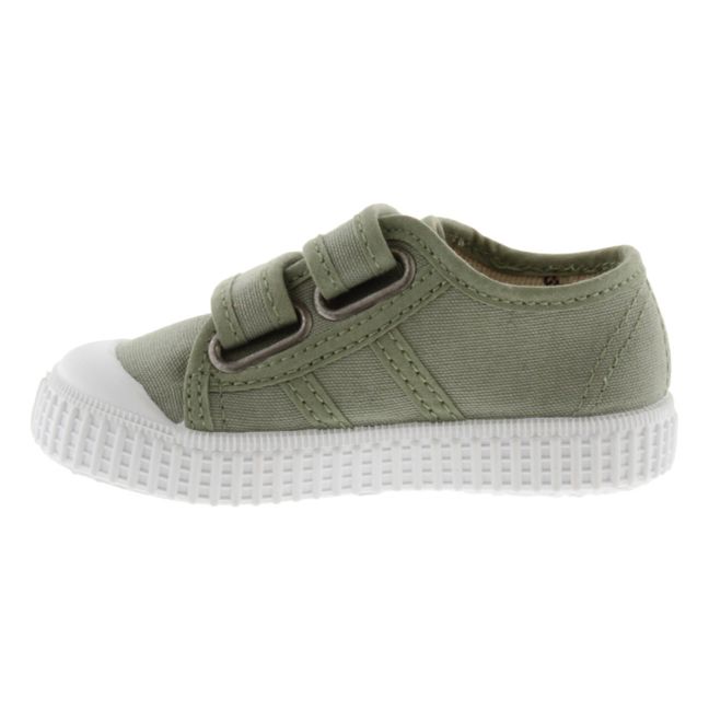Scarpe da ginnastica Tiras Lona Scratch | Verde militare
