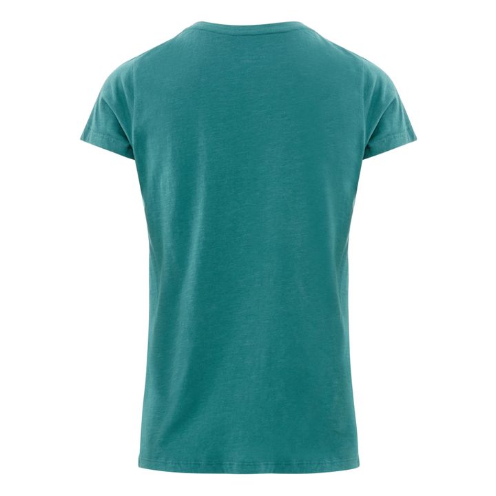 T-shirt Tonton Inside, in cotone biologico | Blu petrolio- Immagine del prodotto n°2