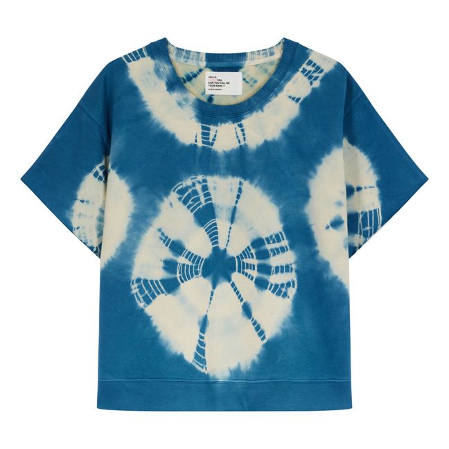 Sweatshirt Soli Tie & Dye Bio-Baumwolle Blau