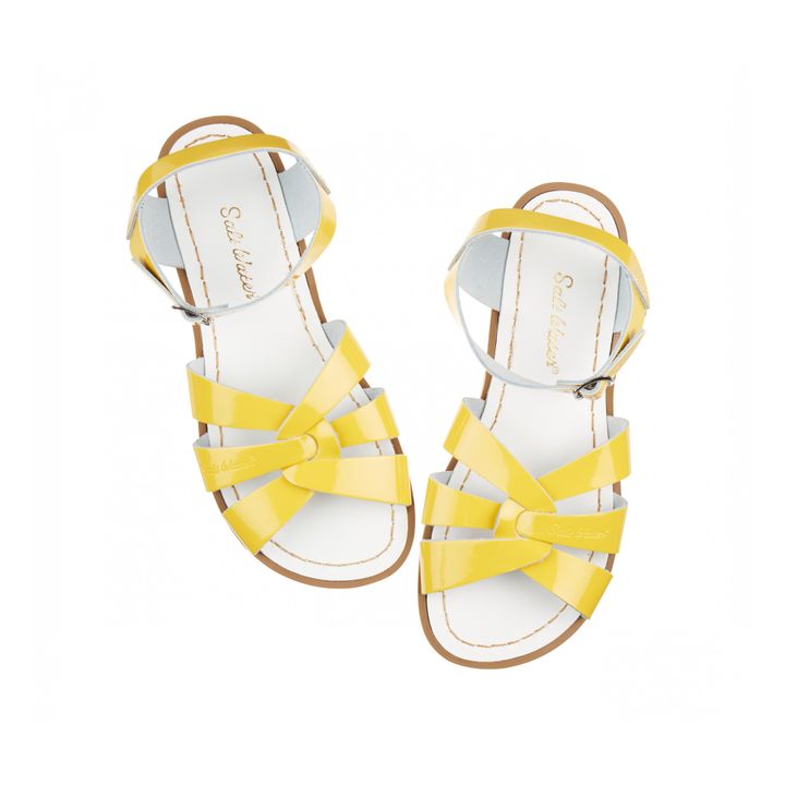 Yellow on sale saltwater sandals