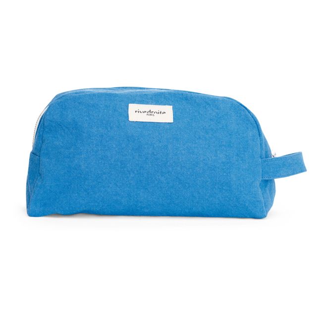 Hermel Recycled Cotton Toiletry Bag Blue