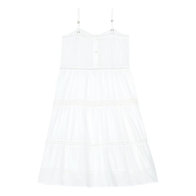 Roucky Maxi Dress Bianco