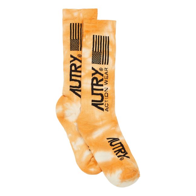 Chaussettes Tie and Dye Orange