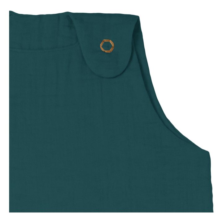 Leichter Babyschlafsack Bio-Baumwollgaze Teal Blue- Produktbild Nr. 1