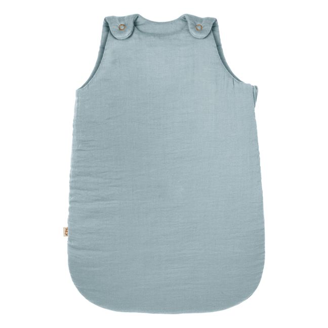 Organic Cotton Muslin Baby Sleeping Bag | Sweet Blue S046