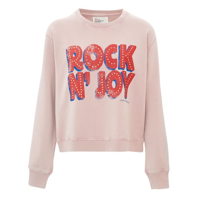 Sortie Rock Organic Cotton Sweatshirt Rosa chiaro