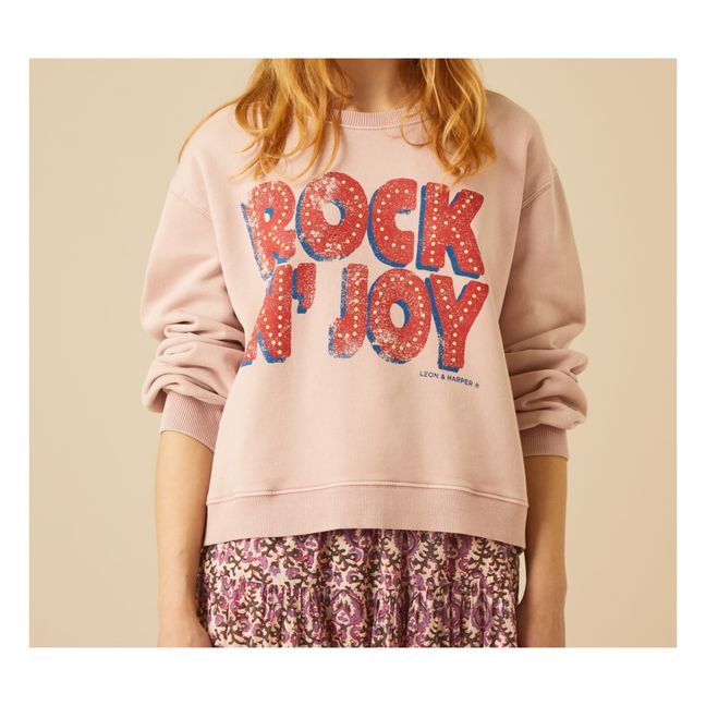 Sortie Rock Organic Cotton Sweatshirt Rosa chiaro