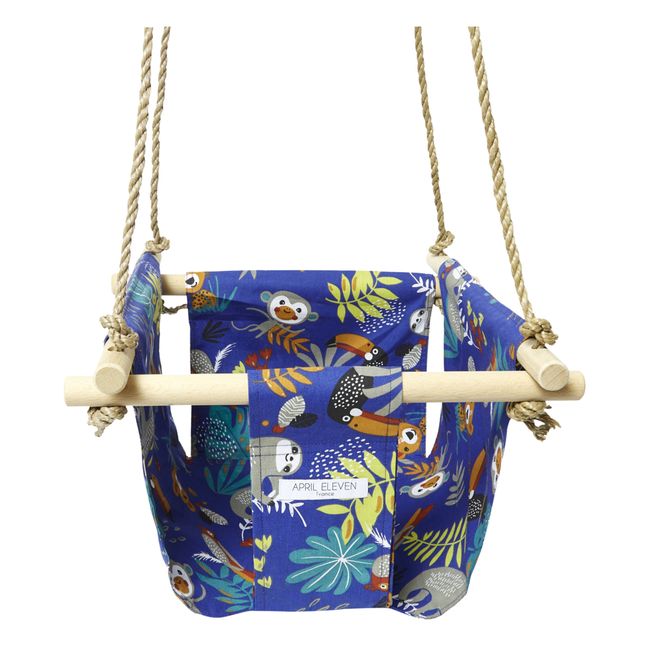 Toucan Cotton Baby Swing | Blue