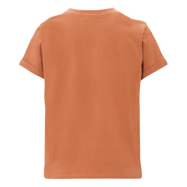 T-Shirt Bio-Baumwolle Joy - Damenkollektion - Terracotta