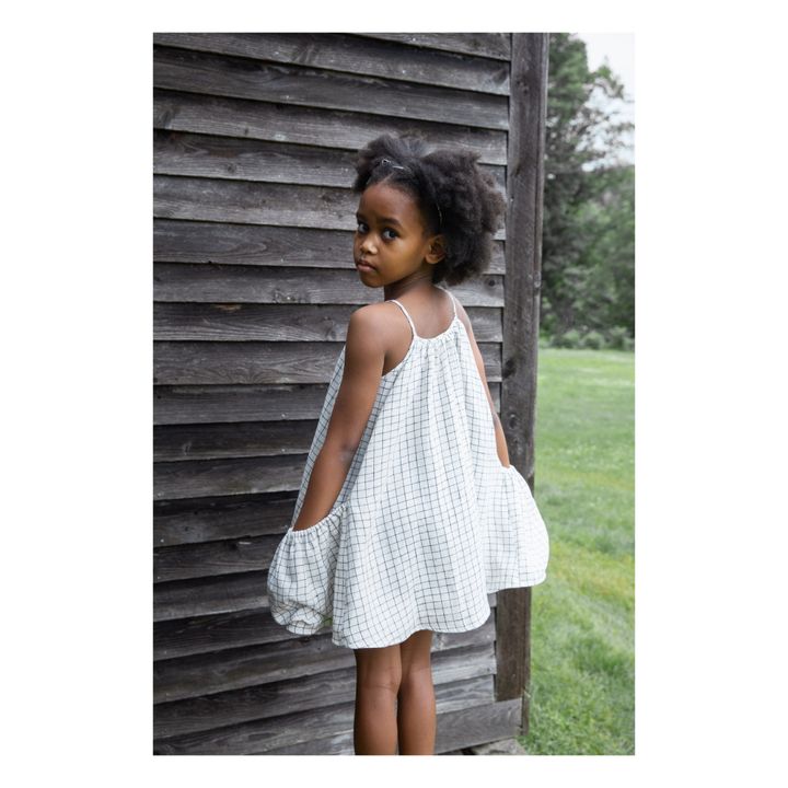 Soor Ploom - Prim Checked Linen Dress - Ecru | Smallable